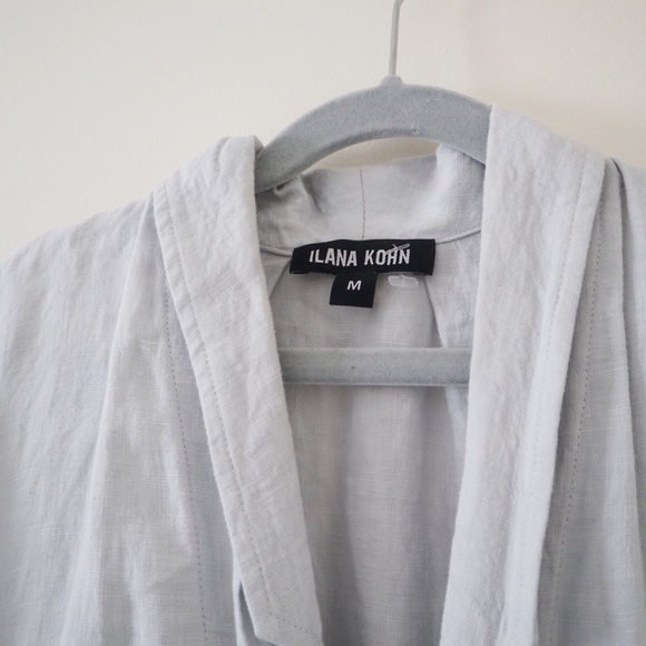 Ilana Kohn Steven Linen Jumpsuit Light Blue - Picture 7 of 8